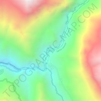 Topografische Karte Picoy, Höhe, Relief