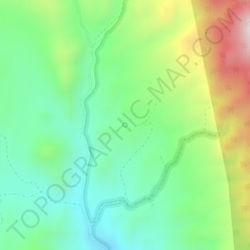 Topografische Karte Johnson Spring, Höhe, Relief