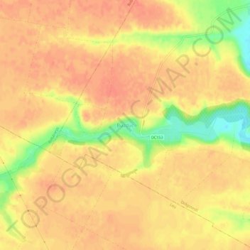 Topografische Karte Buzduc, Höhe, Relief