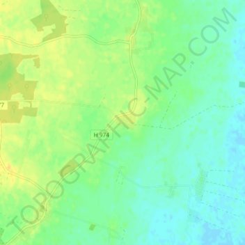 Topografische Karte Melösa, Höhe, Relief