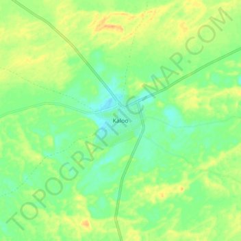 Topografische Karte Kaloo, Höhe, Relief
