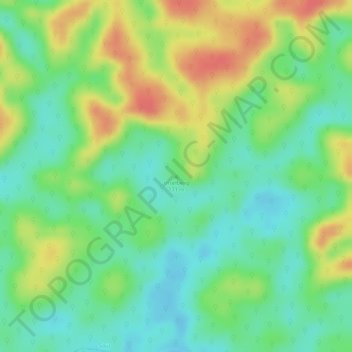 Topografische Karte Inselberg, Höhe, Relief