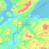 Topografische Karte Londonderry/Derry, Höhe, Relief