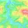 Topografische Karte Puy Faucon, Höhe, Relief