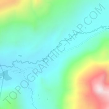 Topografische Karte Carpa, Höhe, Relief