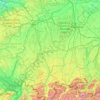 Topografische Karte Unterallgäu, Höhe, Relief