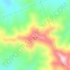 Topografische Karte کوه عزیز لیلا, Höhe, Relief