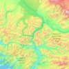 Topografische Karte Valdez-Cordova (CA), Höhe, Relief