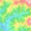 Topografische Karte Lloro, Höhe, Relief