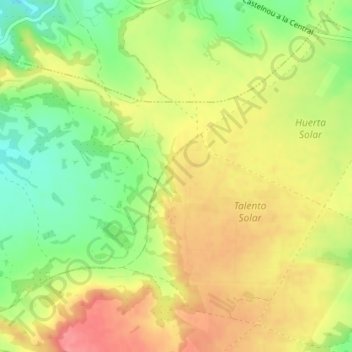 Topografische Karte Migalo, Höhe, Relief
