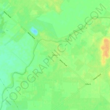 Topografische Karte Wilton, Höhe, Relief