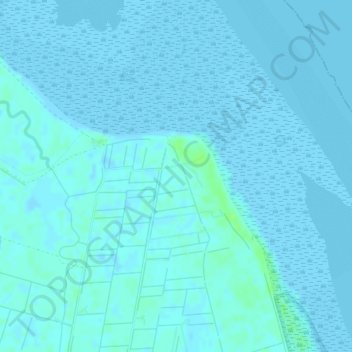 Topografische Karte Donna Nook, Höhe, Relief