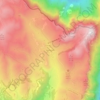 Topografische Karte San Giorgio, Höhe, Relief
