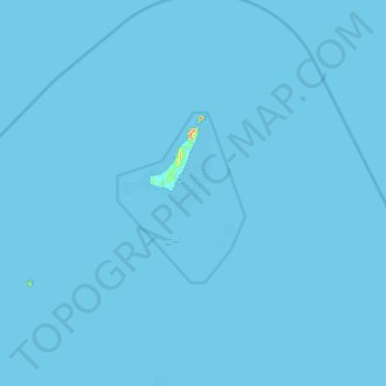 Topografische Karte Pulau-pulau Natuna Utara, Höhe, Relief
