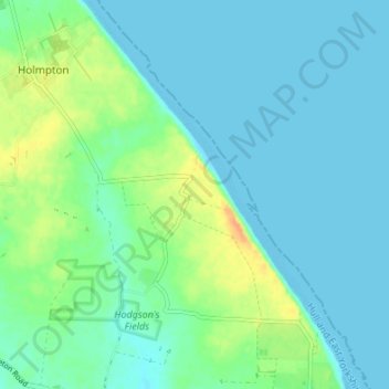 Topografische Karte Out Newton, Höhe, Relief