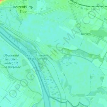 Topografische Karte Gothmann, Höhe, Relief