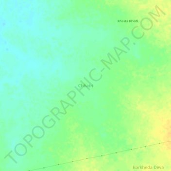 Topografische Karte Chhatri, Höhe, Relief