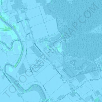 Topografische Karte Aprilia Marittima, Höhe, Relief