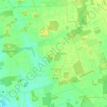 Topografische Karte Neu-Schierholz, Höhe, Relief
