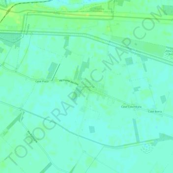 Topografische Karte Marmorta, Höhe, Relief