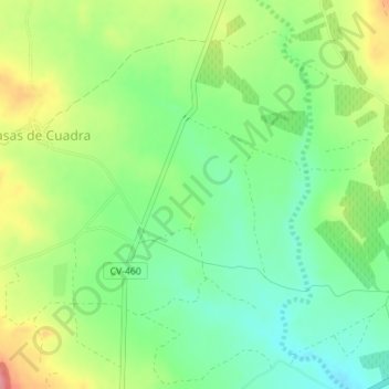 Topografische Karte La Herrada, Höhe, Relief