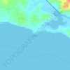 Topografische Karte Vía a Boca Chica, Höhe, Relief