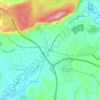 Topografische Karte Videla, Höhe, Relief