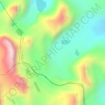 Topografische Karte Jacinto, Höhe, Relief