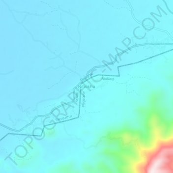 Topografische Karte Nihokhu, Höhe, Relief