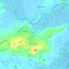 Topografische Karte Klumpen, Höhe, Relief