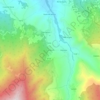 Topografische Karte Garadassi, Höhe, Relief