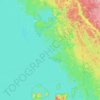 Topografische Karte Skye Island, Höhe, Relief