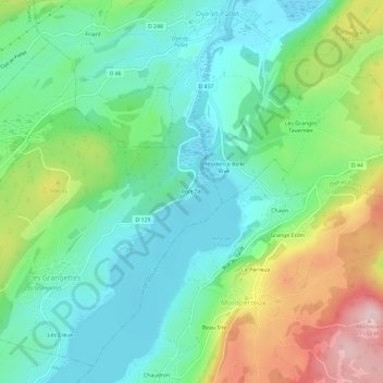 Topografische Karte Port Titi, Höhe, Relief