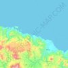 Topografische Karte Pulau Ular, Höhe, Relief