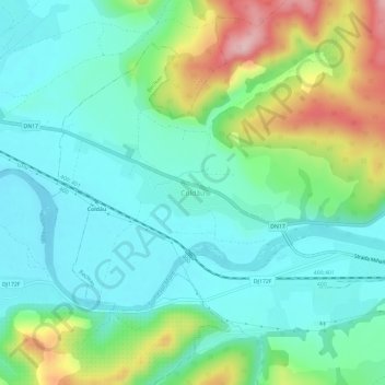 Topografische Karte Goldau, Höhe, Relief