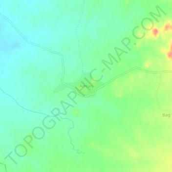 Topografische Karte Amlari, Höhe, Relief
