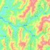 Topografische Karte Longsheng, Höhe, Relief