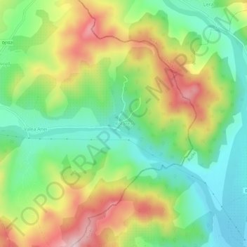 Topografische Karte Rotarea, Höhe, Relief
