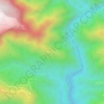 Topografische Karte Sohkhmi, Höhe, Relief