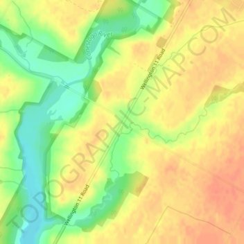 Topografische Karte Stirton, Höhe, Relief