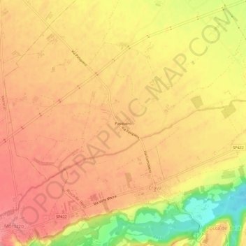 Topografische Karte Pasquero, Höhe, Relief