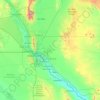 Topografische Karte El Paso, Höhe, Relief