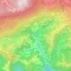 Topografische Karte Contrà Pozza, Höhe, Relief