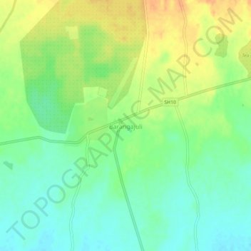 Topografische Karte Barangajuli, Höhe, Relief