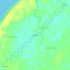 Topografische Karte Madeira, Höhe, Relief
