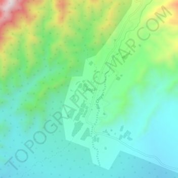 Topografische Karte Choya, Höhe, Relief