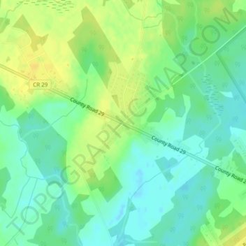 Topografische Karte Tincap, Höhe, Relief