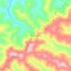 Topografische Karte Barro Colorado, Höhe, Relief