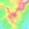 Topografische Karte Cerro Penitentes, Höhe, Relief