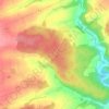Topografische Karte Klimawandel-Allee, Höhe, Relief